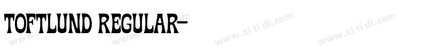 TOFTLUND Regular字体转换 TOFTLUND Regular字体转换